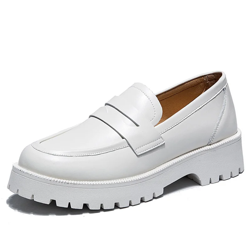 GIOIO Zapatillas Mujer British Style Shoes 2021 New Thick-soled College Style Casual Leather Lazy Fashion Shoes Chaussure Femme
GIOIO Zapatillas Mujer British Style Shoes 2021 New Thick-soled College Style Casual Leather Lazy Fashion Shoes Chaussure Femme