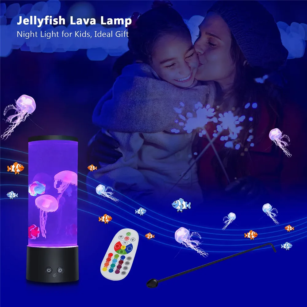 USB/Battery Powered LED Fantasy Jellyfish Lamp Color Changing Jellyfish Aquarium Tank Mood Night Lights for Birthday Christmas
USB/Battery Powered LED Fantasy Jellyfish Lamp Color Changing Jellyfish Aquarium Tank Mood Night Lights for Birthday Christmas