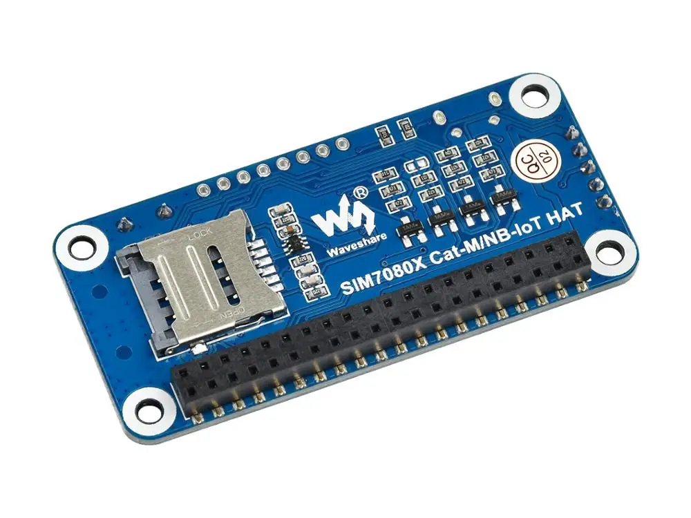 Waveshare NB-IoT/Cat-M(eMTC)/GNSS HAT for Raspberry Pi, Based on SIM7080G, Globally Applicable
Waveshare NB-IoT/Cat-M(eMTC)/GNSS HAT for Raspberry Pi, Based on SIM7080G, Globally Applicable