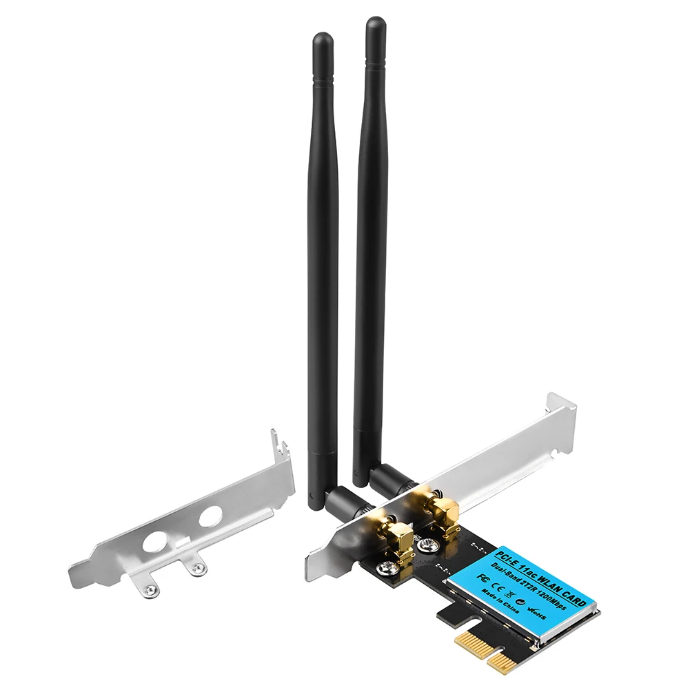 Двухдиапазонный PCIe Беспроводной Wi-Fi адаптер 1200 Мбит/с сетевая карта 2,4G/5 ГГц Wi-Fi беспроводная сетевая карта для ноутбука
Двухдиапазонный PCIe Беспроводной Wi-Fi адаптер 1200 Мбит/с сетевая карта 2,4G/5 ГГц Wi-Fi беспроводная сетевая карта для ноутбука