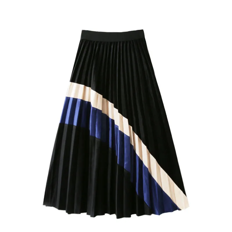 Fall/winter 2020Apperloth A new golden velvet stitching pleated A large skirt tight high waist thin A-Line skirt pleated skirt
Fall/winter 2020Apperloth A new golden velvet stitching pleated A large skirt tight high waist thin A-Line skirt pleated skirt