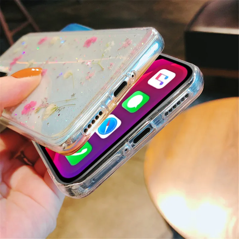 Real Dried Flowers Clear Back Phone Cover Case For iPhone 11 Pro Max X XR XS 7 8 Plus 6 6s SE 2020 Epoxy Silicone Soft Case
Real Dried Flowers Clear Back Phone Cover Case For iPhone 11 Pro Max X XR XS 7 8 Plus 6 6s SE 2020 Epoxy Silicone Soft Case