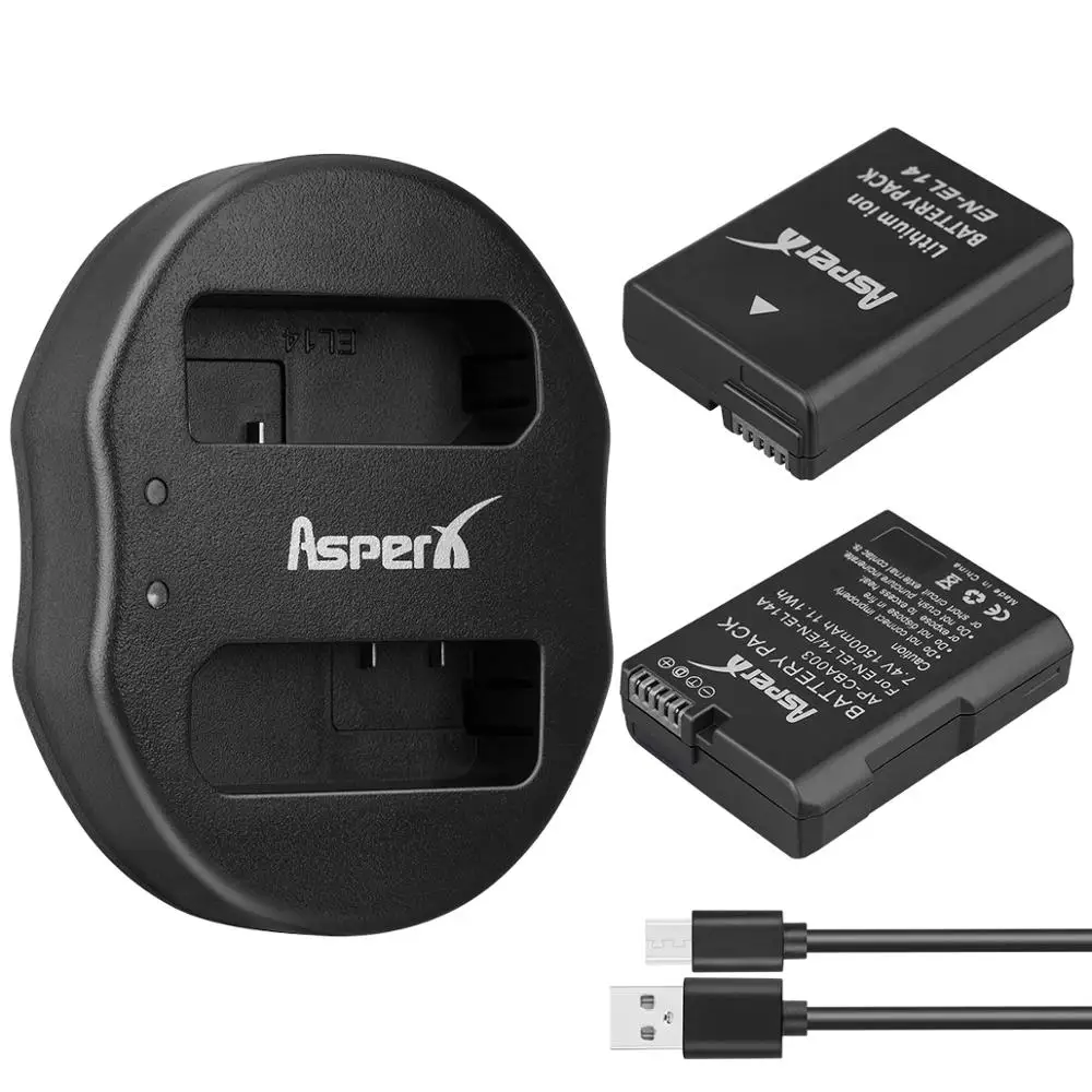 Двойное зарядное устройство USB для Nikon P7800 P7000 D5600 D5500 D5300 D5200 D3200 3100 2 шт. | Электроника