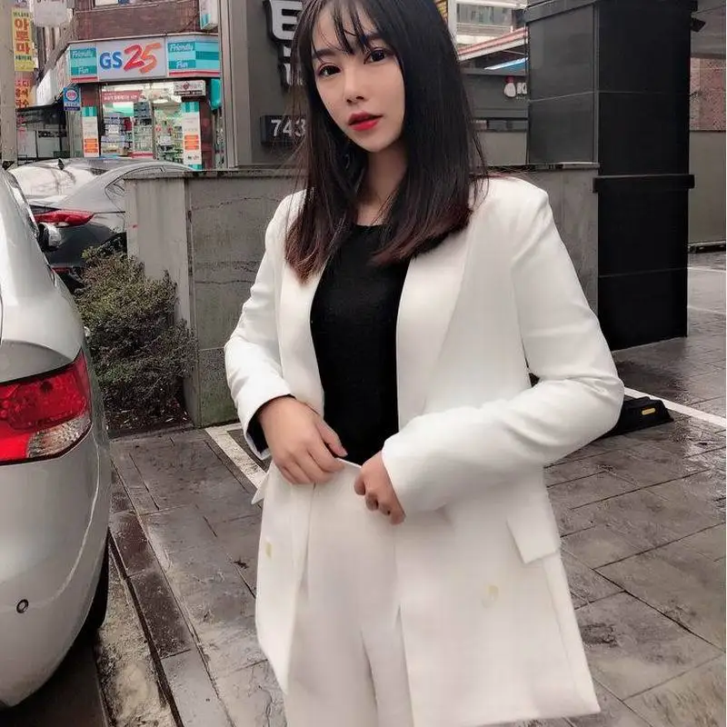 Two-piece suit new style spring and autumn self-cultivation Full temperament professional Office Lady jacket + pants casual suit
Two-piece suit new style spring and autumn self-cultivation Full temperament professional Office Lady jacket + pants casual suit