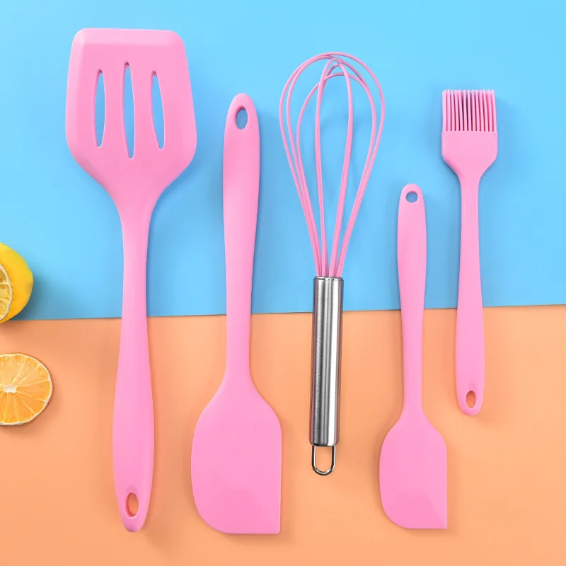 Non-Stick Silicone Spatula Scraper Spoon Oil Brush Heat-Resistant Spatula Flexible Kitchen Utensils Baking Cooking Set 
Non-Stick Silicone Spatula Scraper Spoon Oil Brush Heat-Resistant Spatula Flexible Kitchen Utensils Baking Cooking Set