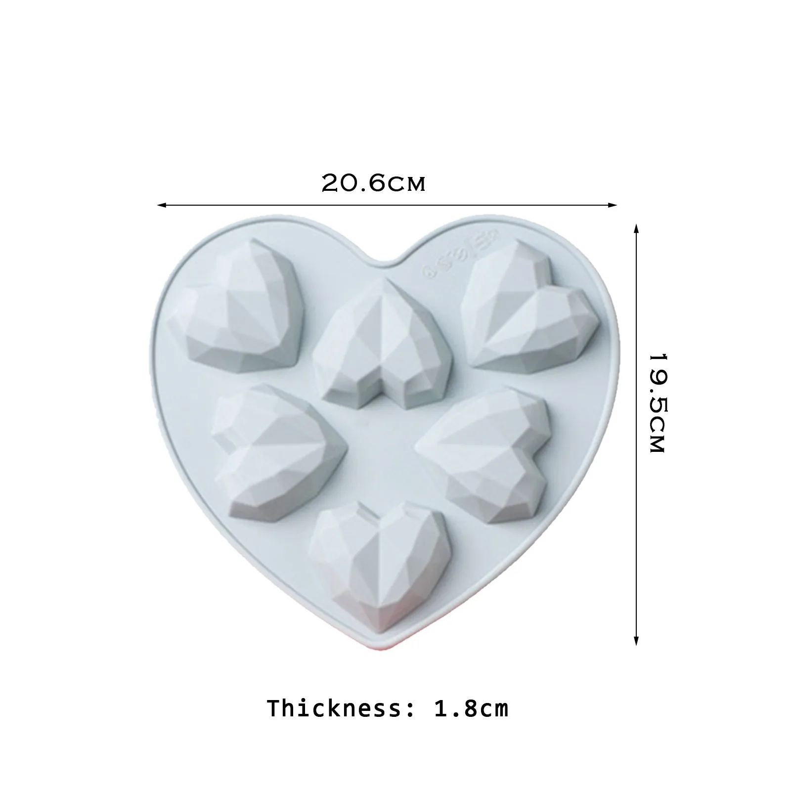Silicone Mold 3D Love Heart Mold Cake Chocolate Mold Geometric Heart Silicone Mold DIY heart mould Aromatherapy Gypsum Soap
Silicone Mold 3D Love Heart Mold Cake Chocolate Mold Geometric Heart Silicone Mold DIY heart mould Aromatherapy Gypsum Soap