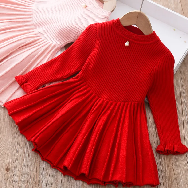Baby Casual Sweater Dress Autumn Winter Kids Children Clothes Warm Dress For Girl Clothing Child 3T Princess Christmas Dresses
Baby Casual Sweater Dress Autumn Winter Kids Children Clothes Warm Dress For Girl Clothing Child 3T Princess Christmas Dresses