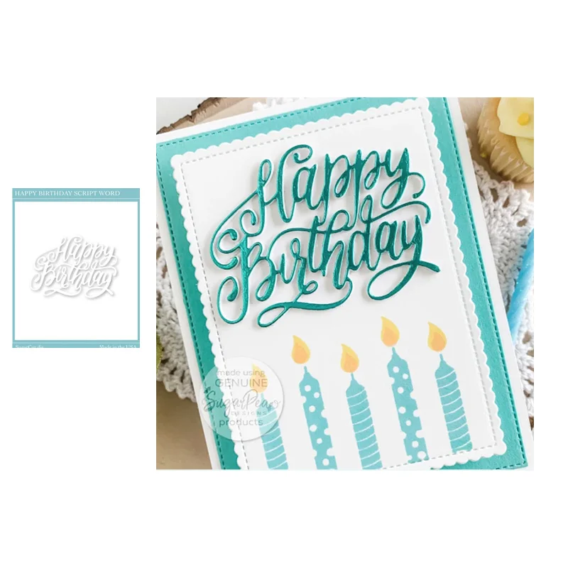 JC 2021 New Happy Birthday Letters Words Metal Cutting Dies Scrapbooking Craft Mold Stencil Handmade Tool Paper Make Template
JC 2021 New Happy Birthday Letters Words Metal Cutting Dies Scrapbooking Craft Mold Stencil Handmade Tool Paper Make Template