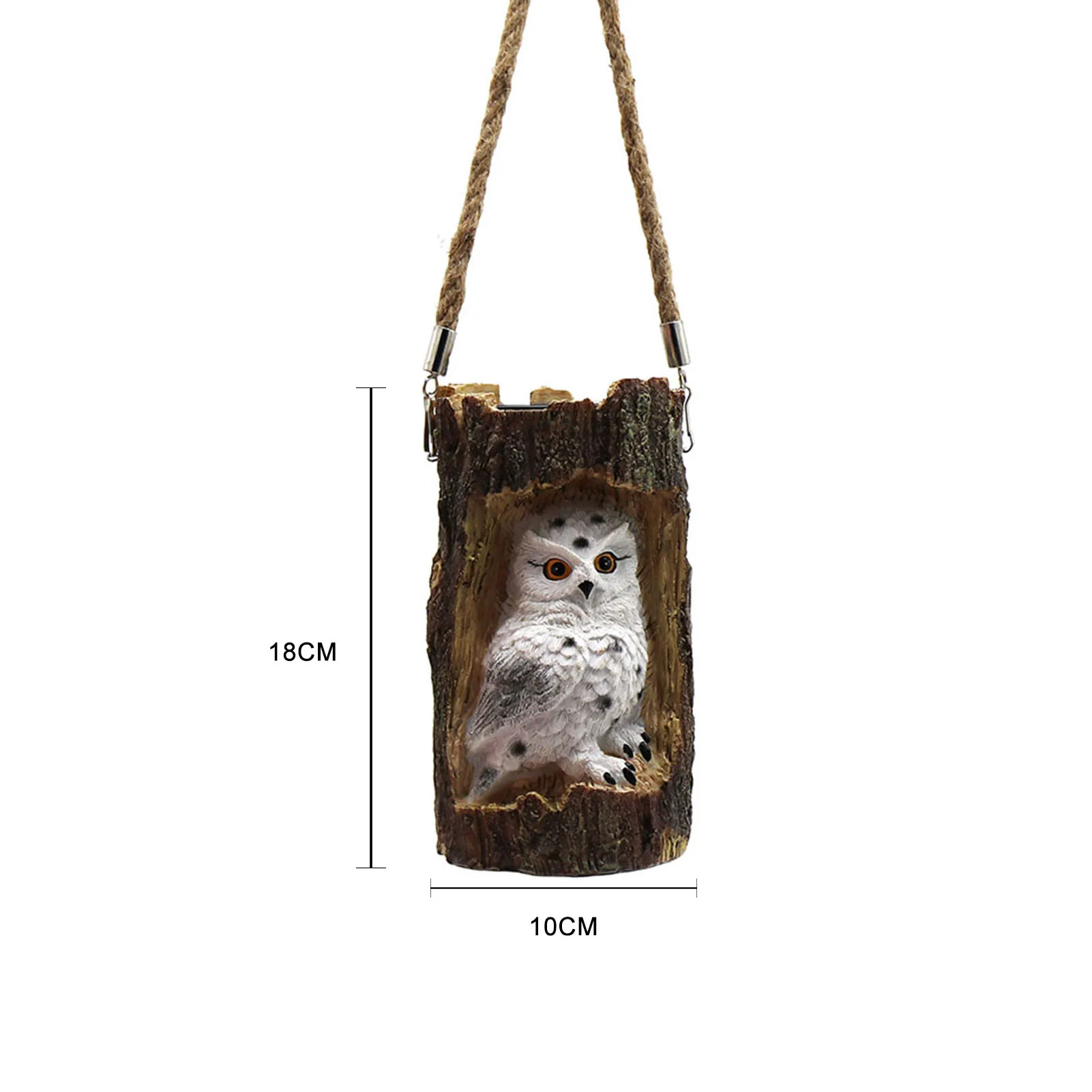 Solar Lantern Outdoor Hanging Tree Hole Owl Hidden in Hollow Tree Night Light LED Lamp for Garden Decoration Backyard Ornament
Solar Lantern Outdoor Hanging Tree Hole Owl Hidden in Hollow Tree Night Light LED Lamp for Garden Decoration Backyard Ornament