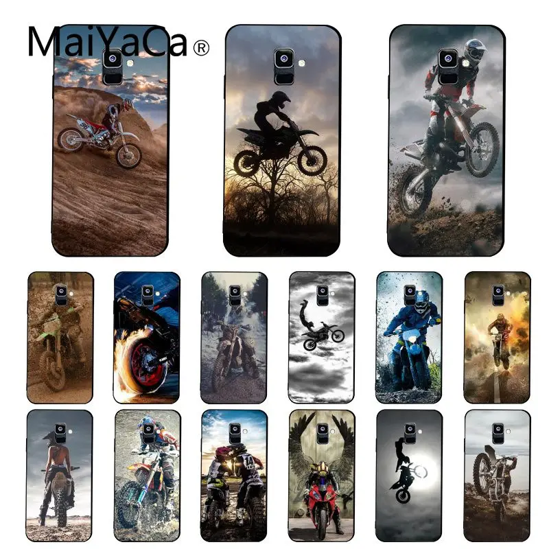Мотоциклетный чехол Maiyaca для Samsung Galaxy A7 A50 A70 A40 A20 A30 A8 A6 Plus A9 A71 A51|Бамперы| |