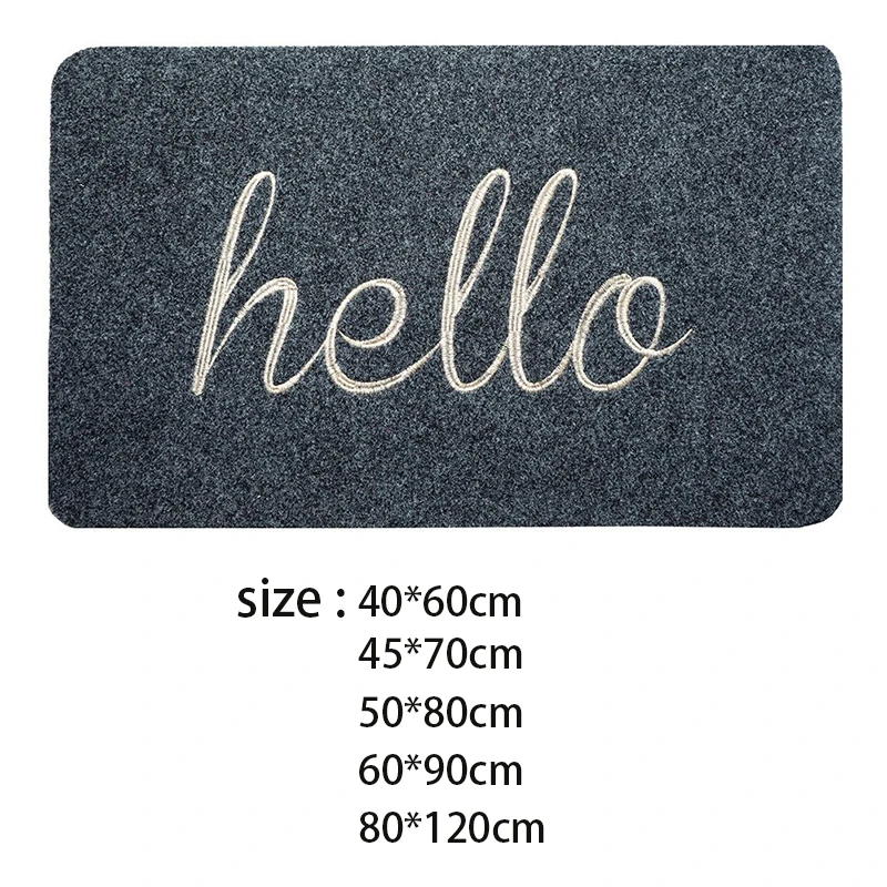 Hello Entrance Doormat Thick Front Door Mat Outdoor/indoor Bath Floor Rugs Machine Washable Non Slip Floor Carpet Home Decor
Hello Entrance Doormat Thick Front Door Mat Outdoor/indoor Bath Floor Rugs Machine Washable Non Slip Floor Carpet Home Decor