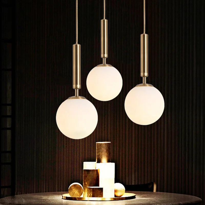 Nordic Glass Metal Ball Pendant Lamp Home Decor Bedroom Bedside Chandelier Light LED Suspension PA0655
Nordic Glass Metal Ball Pendant Lamp Home Decor Bedroom Bedside Chandelier Light LED Suspension PA0655