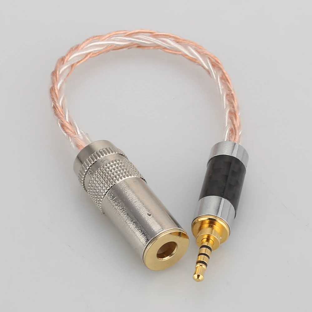 Audiocrast 2 5 мм TRRS сбалансированный до 4 женский OCC посеребренный аудио кабель|Кабели