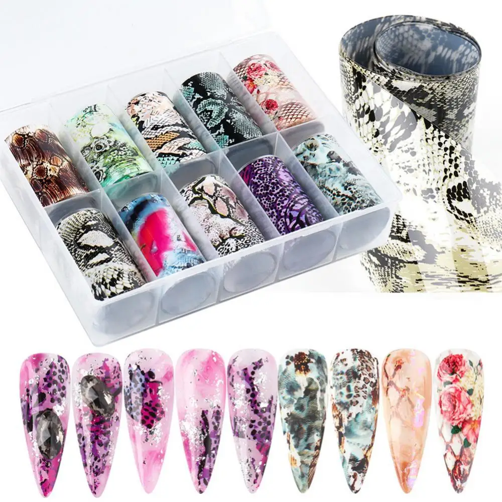 50% Hot Sale Adhesive Snakeskin Leopard Transfer Foil Decal Nail Art Stickers Manicure Decor 
50% Hot Sale Adhesive Snakeskin Leopard Transfer Foil Decal Nail Art Stickers Manicure Decor