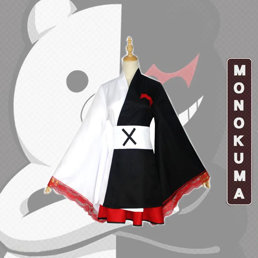 Monokuma Cosplay Danganronpa kimono Woman's Cosplay Costume Kuma Jacket Skirt Suit Halloween Girl Anime Costume
Monokuma Cosplay Danganronpa kimono Woman's Cosplay Costume Kuma Jacket Skirt Suit Halloween Girl Anime Costume