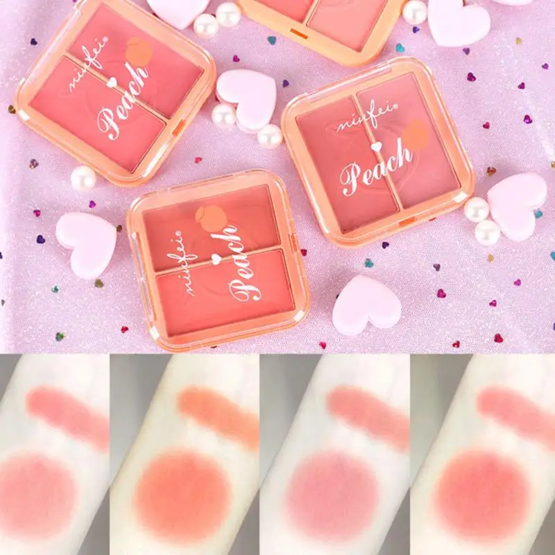 Minfei Natural Blush Two-dimensional Peach Rouge Blush Palette Skin-friendly Long Lasting Makeup Facial Cosmetics TSLM1
Minfei Natural Blush Two-dimensional Peach Rouge Blush Palette Skin-friendly Long Lasting Makeup Facial Cosmetics TSLM1