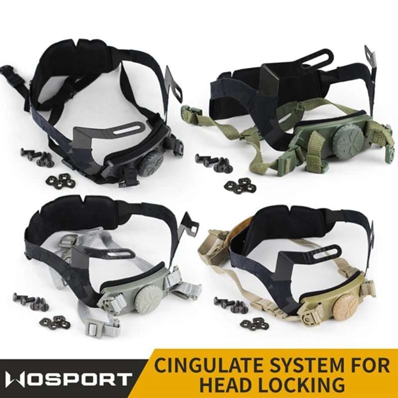 Military Tactical Helmet Accessory Helmet Adjustable Strap Airsoft Paintball Helmet General Suspension Locking System
Military Tactical Helmet Accessory Helmet Adjustable Strap Airsoft Paintball Helmet General Suspension Locking System