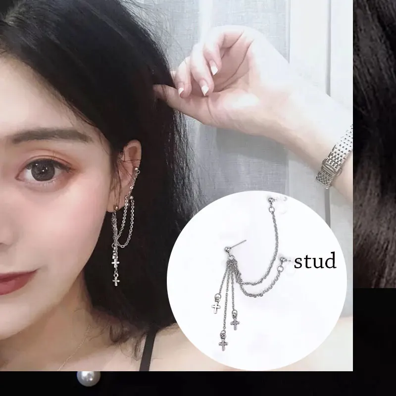 1 Pcs Gothic Clip On Earrings No Pierced Eithout Ear Piercing Clip Earrings No Hole Brinco Girl Cross Ear Cuff Clips with Chain
1 Pcs Gothic Clip On Earrings No Pierced Eithout Ear Piercing Clip Earrings No Hole Brinco Girl Cross Ear Cuff Clips with Chain