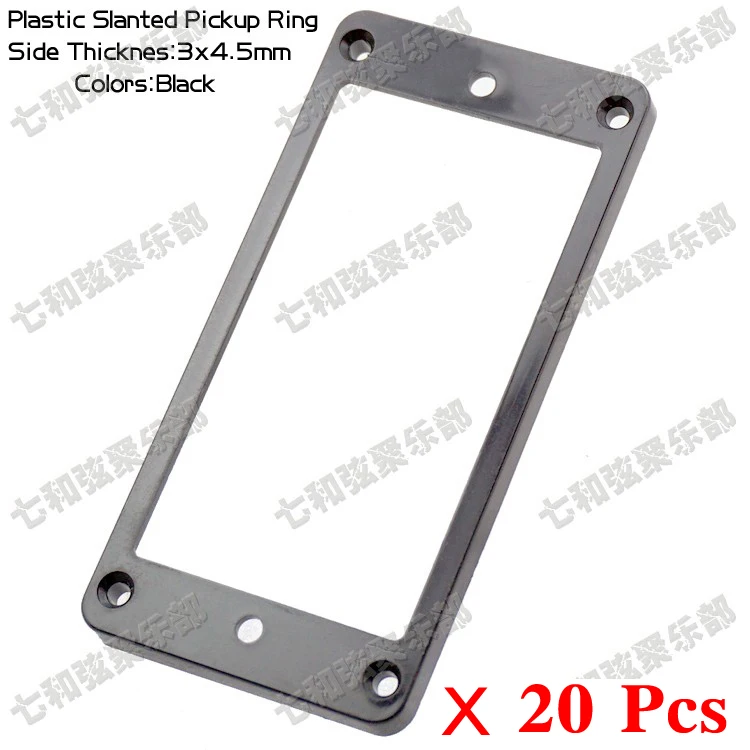 20 Pcs Black Plastic Slanted Double Coil Pickup Ring Humbucker Frame Mounting Ring For Electric Guitar 3mmx4.5mm
20 Pcs Black Plastic Slanted Double Coil Pickup Ring Humbucker Frame Mounting Ring For Electric Guitar 3mmx4.5mm