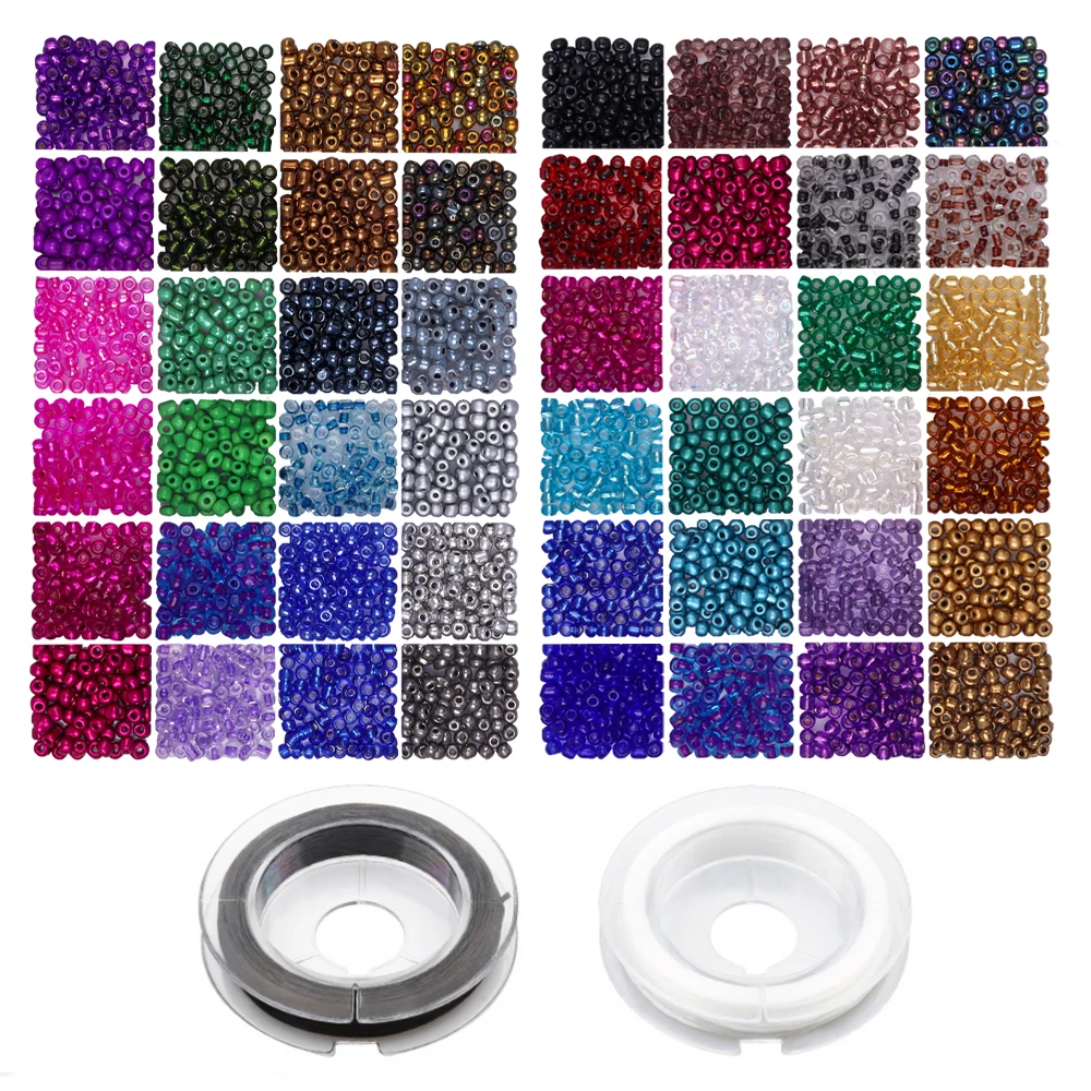 Make Jewelry Crafts Glass Seed Beads Cute Beads Rope Set For DIY Handicraft Bracelet Works
Make Jewelry Crafts Glass Seed Beads Cute Beads Rope Set For DIY Handicraft Bracelet Works