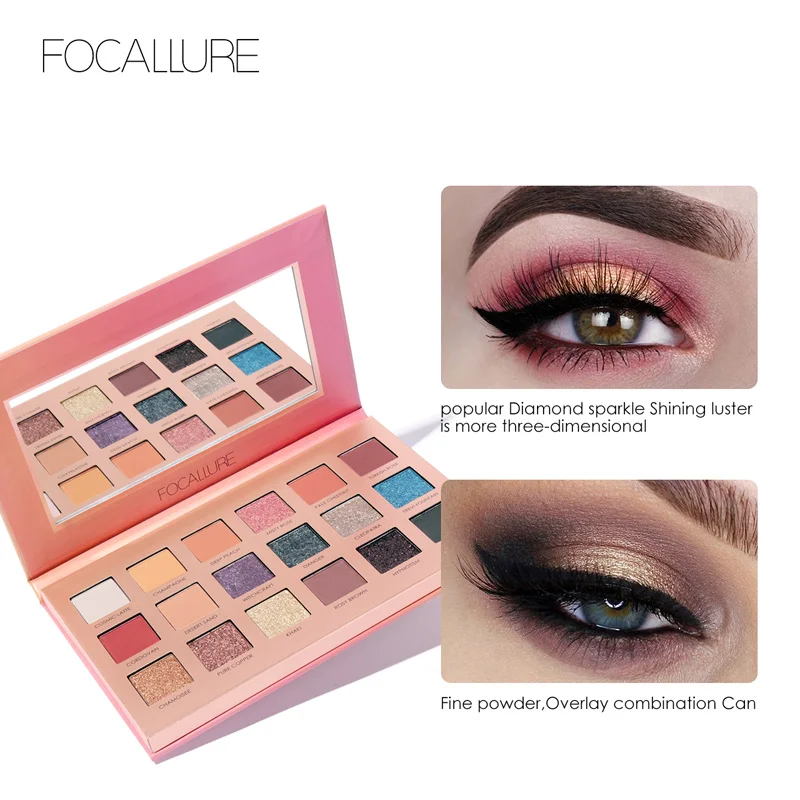 Focallure Glitter Eye Shadow 18 Colors Pigment Eye Shadow Palette Waterproof Easy to Wear Shimmer Make up Eyeshadow
Focallure Glitter Eye Shadow 18 Colors Pigment Eye Shadow Palette Waterproof Easy to Wear Shimmer Make up Eyeshadow