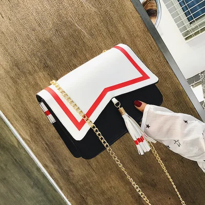 Милая Наплечная Сумка с бахромой Сакура, модная цветная прошитая мультяшная сумка на цепочке через плечо с отделением для карт 
Милая Наплечная Сумка с бахромой Сакура, модная цветная прошитая мультяшная сумка на цепочке через плечо с отделением для карт