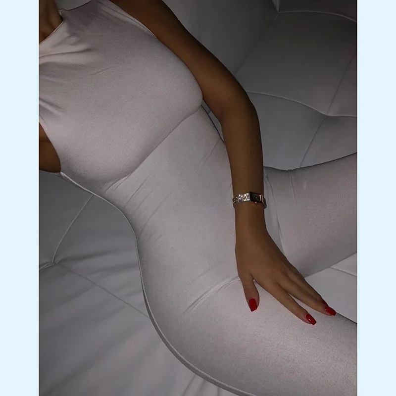 Women's Jumpsuit Sleeveless Slim High Waist Sports Slim Solid Elastic Rompers Skinny Outfits Workout Clothes Female Streetwear 
Women's Jumpsuit Sleeveless Slim High Waist Sports Slim Solid Elastic Rompers Skinny Outfits Workout Clothes Female Streetwear