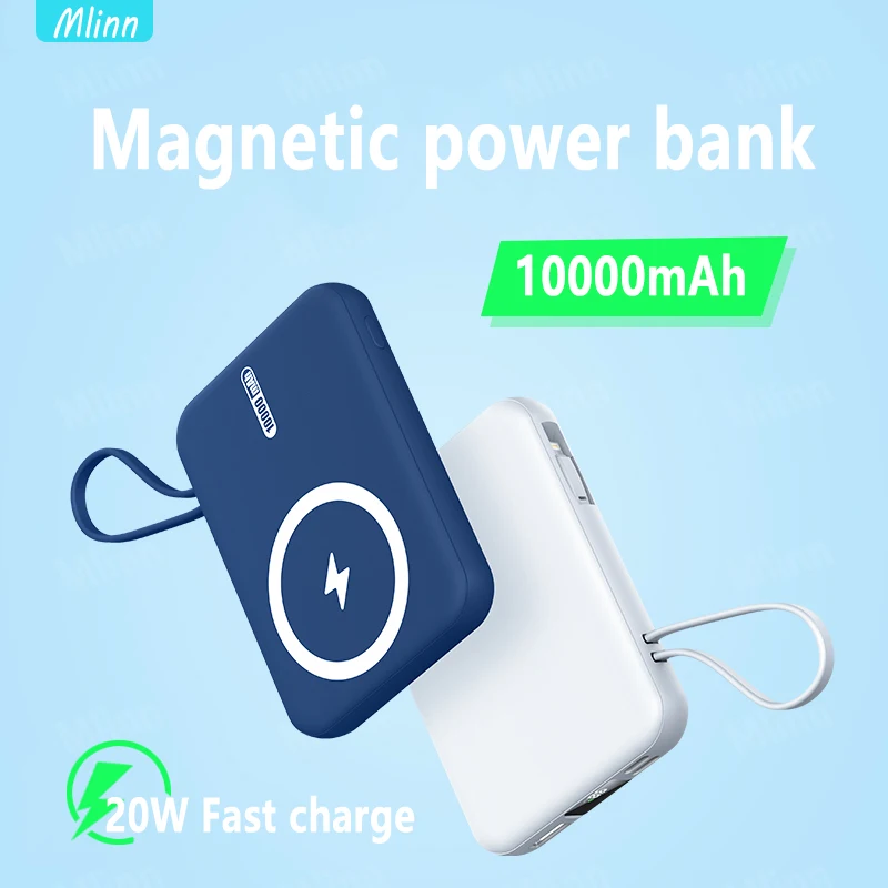 10000mAh 20W Fast Charger Magnetic Wireless Power Bank Mobile Phone For iPhone12 13 Pro Max powerbank External auxiliary battery
10000mAh 20W Fast Charger Magnetic Wireless Power Bank Mobile Phone For iPhone12 13 Pro Max powerbank External auxiliary battery