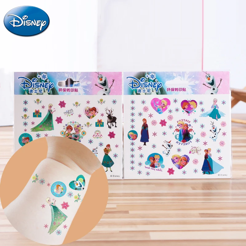 Disney игрушка Холодное сердце Эльза Анна Временные татуировки для девочек боди-арт