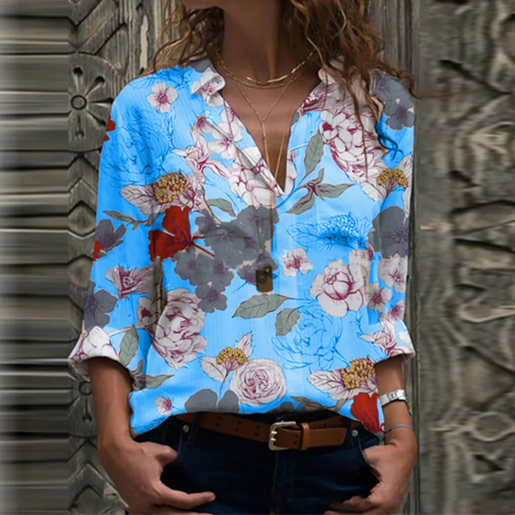 Elegant Floral Print V Neck Blouse Shirts Women 2020 Autumn Sexy Long Sleeve Pullovers Tops blusas mujer de moda 2020
Elegant Floral Print V Neck Blouse Shirts Women 2020 Autumn Sexy Long Sleeve Pullovers Tops blusas mujer de moda 2020