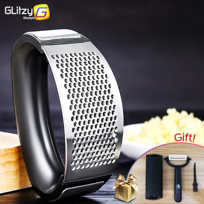 1Pcs Stainless Steel Garlic Press Manual Garlic Mincer Chopping Garlic Tools Curve Fruit Vegetable Tools Kitchen Gadgets
1Pcs Stainless Steel Garlic Press Manual Garlic Mincer Chopping Garlic Tools Curve Fruit Vegetable Tools Kitchen Gadgets