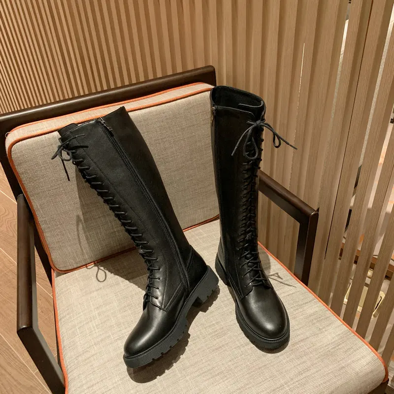 2021 New Female Chunky Heels Party Night Club Shoes Woman Genuine Leather Women Knee High Boots Autumn Winter Boots
2021 New Female Chunky Heels Party Night Club Shoes Woman Genuine Leather Women Knee High Boots Autumn Winter Boots