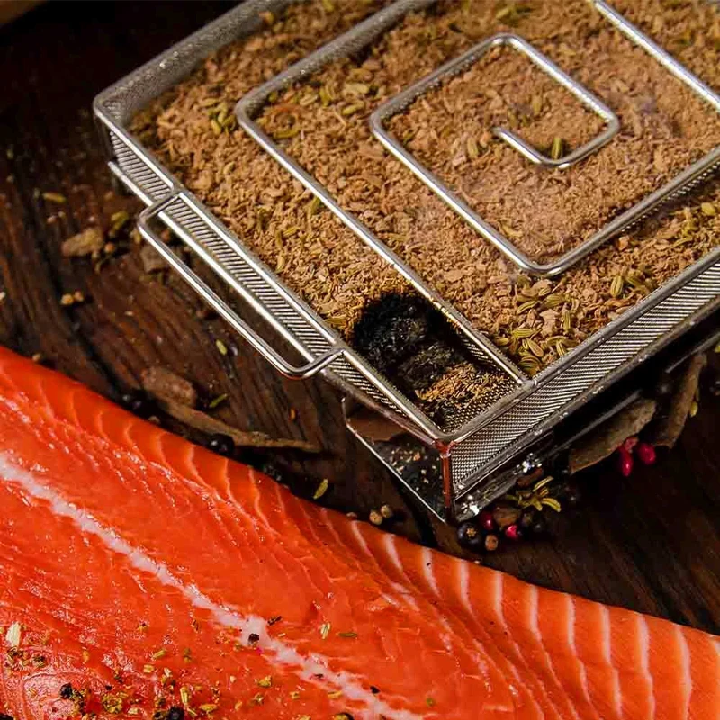 Cold Smoke Generator BBQ Accessories Steel Barbecue Grill Cooking Tool Smoker Salmon Bacon Fish Mini Apple Wood Chip Smoking Box
Cold Smoke Generator BBQ Accessories Steel Barbecue Grill Cooking Tool Smoker Salmon Bacon Fish Mini Apple Wood Chip Smoking Box