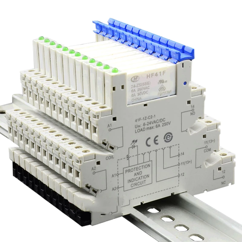 HF41F 24 ZS 10 шт. штепсельное крепление для печатной платы электромагнитное реле
