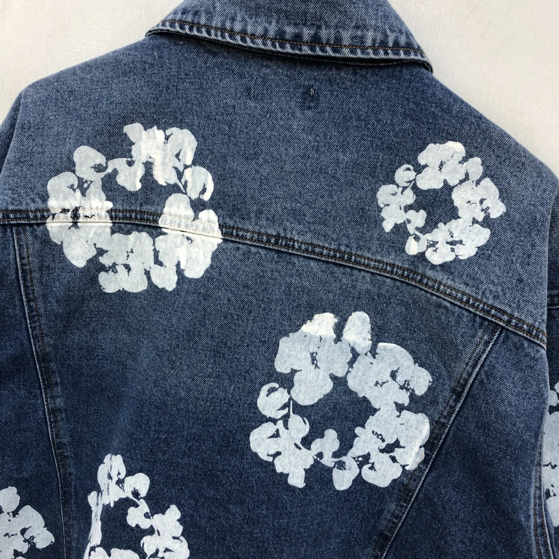 Printing 2021ss Flower Slim Denim Jacket Men Women High-Quality Streetwear Cowboy Men's Jean Jacket
Printing 2021ss Flower Slim Denim Jacket Men Women High-Quality Streetwear Cowboy Men's Jean Jacket