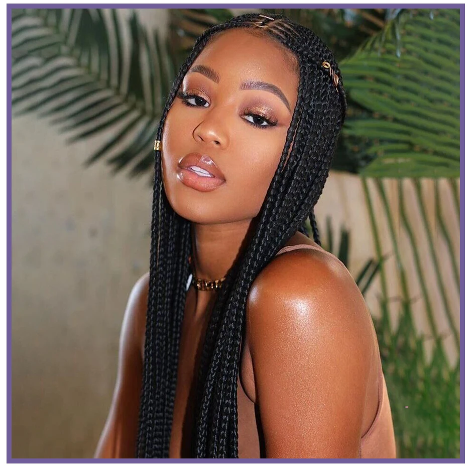 Mentor Braided Wigs Lace Front Wig Knotless Synthetic Wig with Baby Hair Box Braid Wigs
Mentor Braided Wigs Lace Front Wig Knotless Synthetic Wig with Baby Hair Box Braid Wigs
