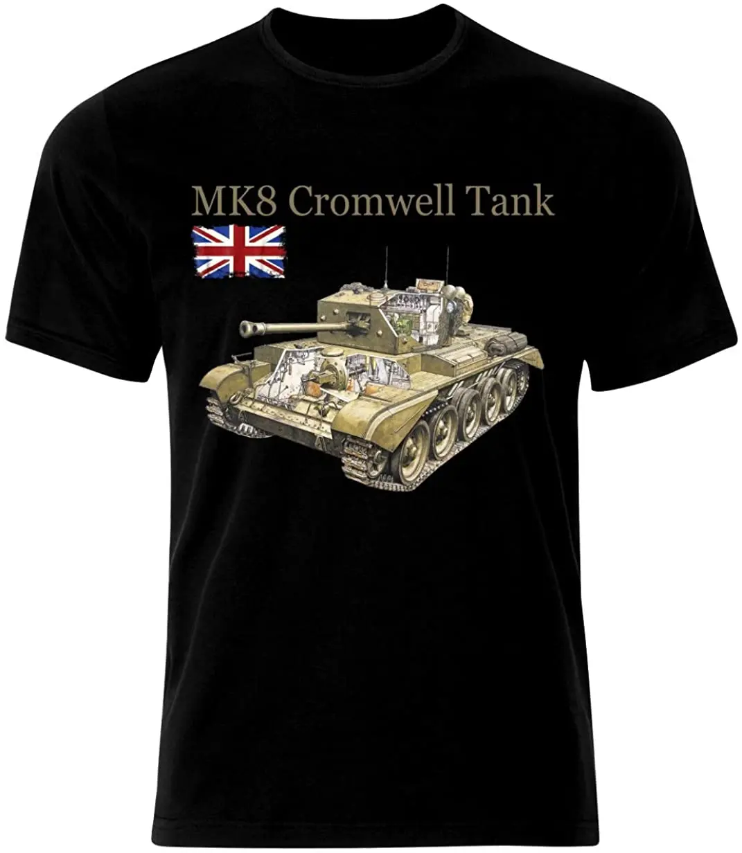

MK 8 Cromwell Tank T-Shirt Panzer Armure The Second World War Army Cotton O-Neck Short Sleeve Men's T Shirt New Size S-3XL