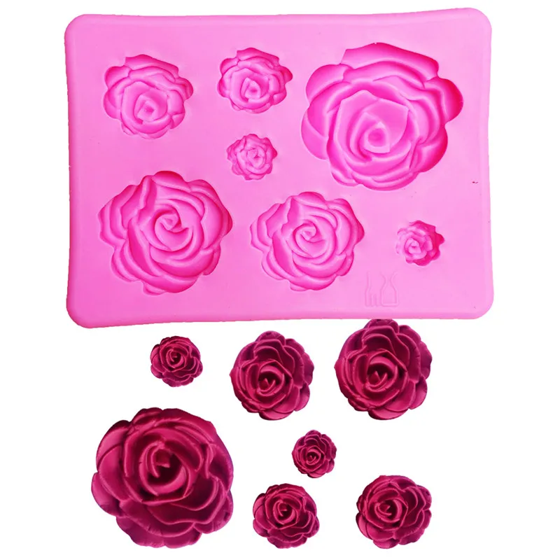 Pink 7 Even Rose Flower Shape 3D Cake Silicone Mold Fondant Embossing Mold Kitchen Pastry Cake Tray
Pink 7 Even Rose Flower Shape 3D Cake Silicone Mold Fondant Embossing Mold Kitchen Pastry Cake Tray