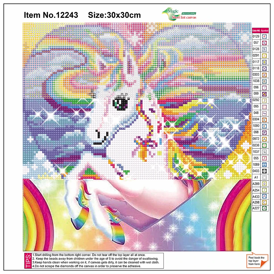 DIY 5D Diamond Painting Cartoon Rainbow Unicorn Cross Stitch Full Round Drill Embroidery Mosaic Diamond Painting Home Decor
DIY 5D Diamond Painting Cartoon Rainbow Unicorn Cross Stitch Full Round Drill Embroidery Mosaic Diamond Painting Home Decor