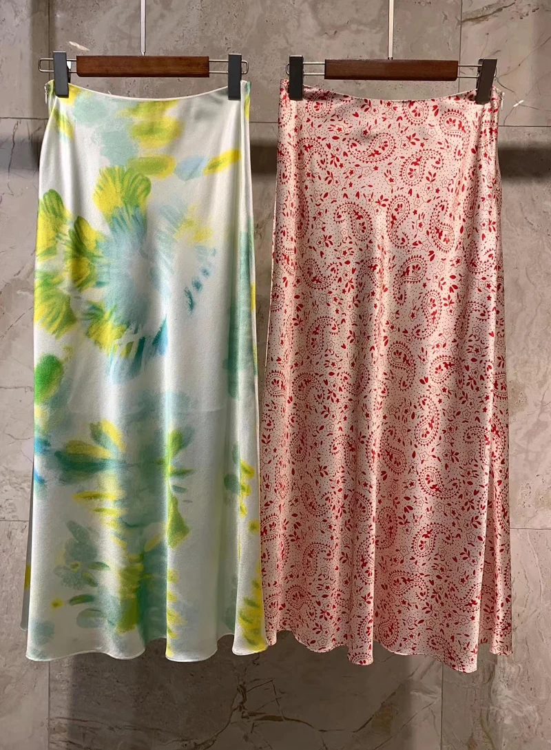 Women Silk Long Skirt 2020 All Match Bud Skirt Slit Summer Skirt Female Silk Print Maxi Skirt New
Women Silk Long Skirt 2020 All Match Bud Skirt Slit Summer Skirt Female Silk Print Maxi Skirt New