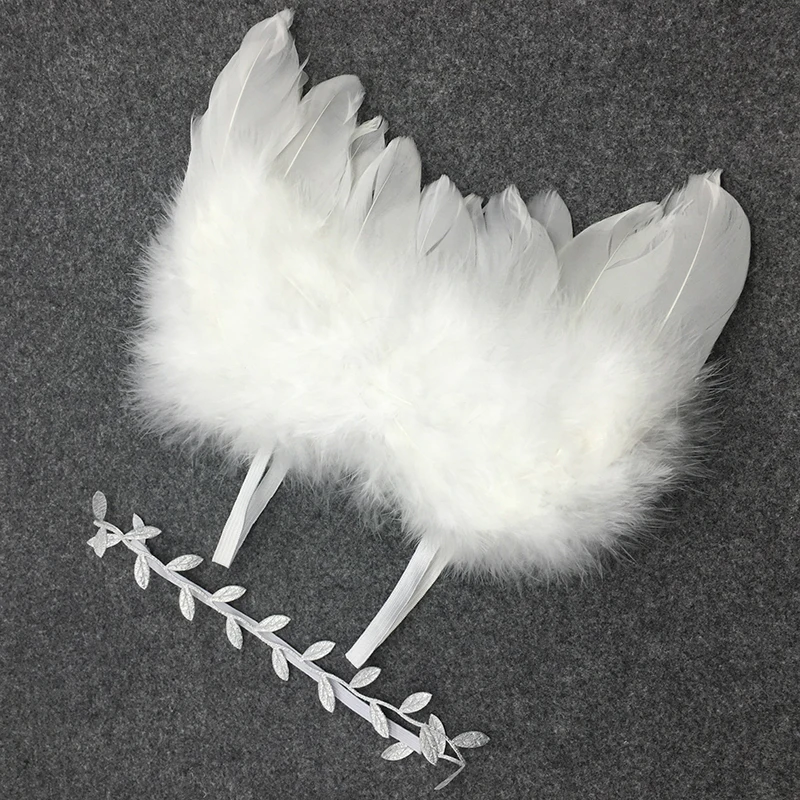 1 set of newborn photography props, angel's feather wings, leaves, hair band, baby clothing photography accessories
1 set of newborn photography props, angel's feather wings, leaves, hair band, baby clothing photography accessories