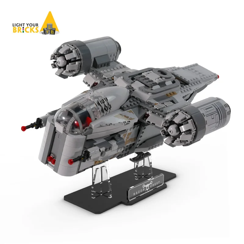 Acrylic Display Stand for 75292 The Razor Crest Model Building Blocks (Not include the model)
Acrylic Display Stand for 75292 The Razor Crest Model Building Blocks (Not include the model)