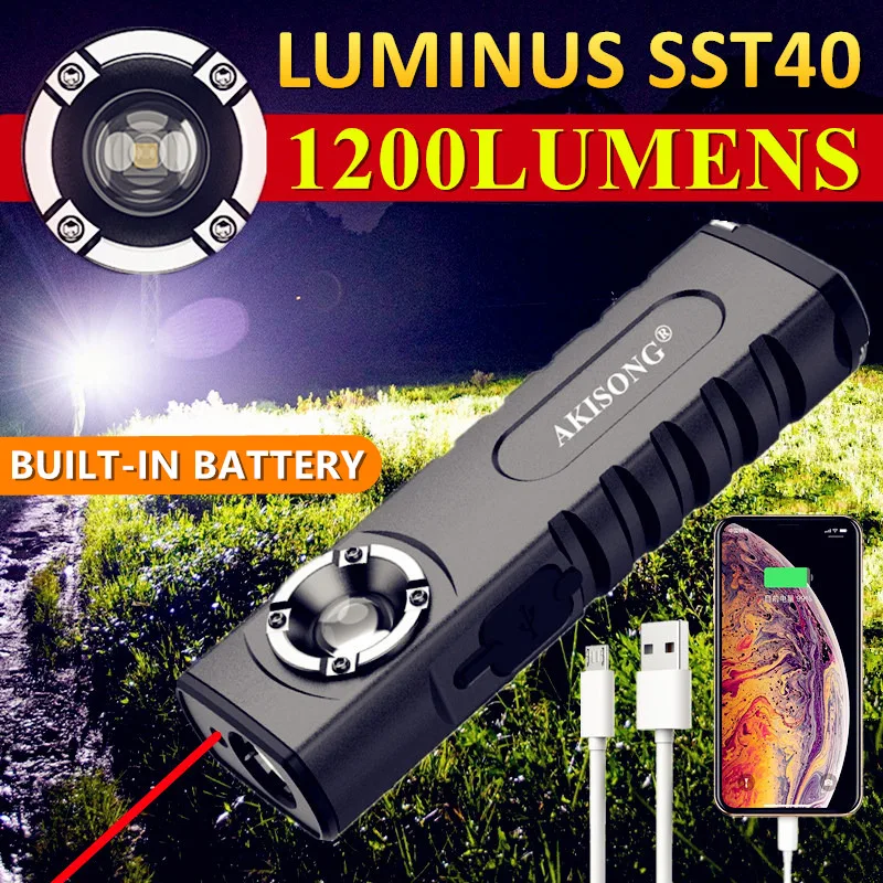 LUMINUS SST40 ED Flashlight + Work Light + Red Laser Light, with Magnet and Power Bank Function, Multifunctional Camping Lantern
LUMINUS SST40 ED Flashlight + Work Light + Red Laser Light, with Magnet and Power Bank Function, Multifunctional Camping Lantern