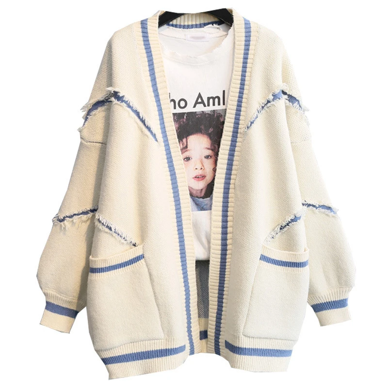 OMCHION Casaco 2021 Winter Korean Pockets Letter Embroidery Sweater Coat Women Casual Loose Thick Warm Oversized CardiganLP189
OMCHION Casaco 2021 Winter Korean Pockets Letter Embroidery Sweater Coat Women Casual Loose Thick Warm Oversized CardiganLP189