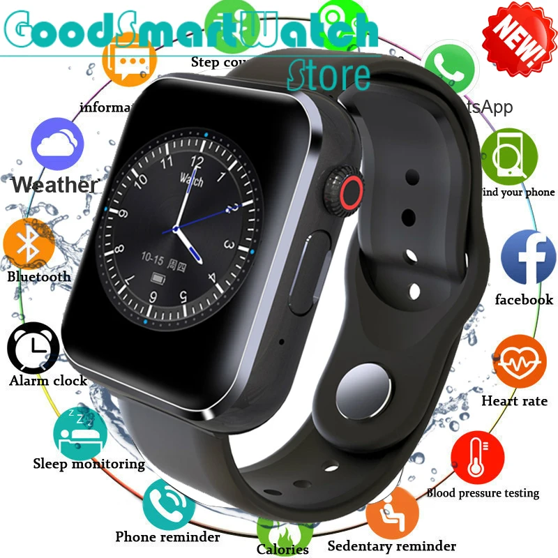 Умные часы Bluetooth наручные спортивные Шагомер с sim-картой шагомер камера Smartwatch для