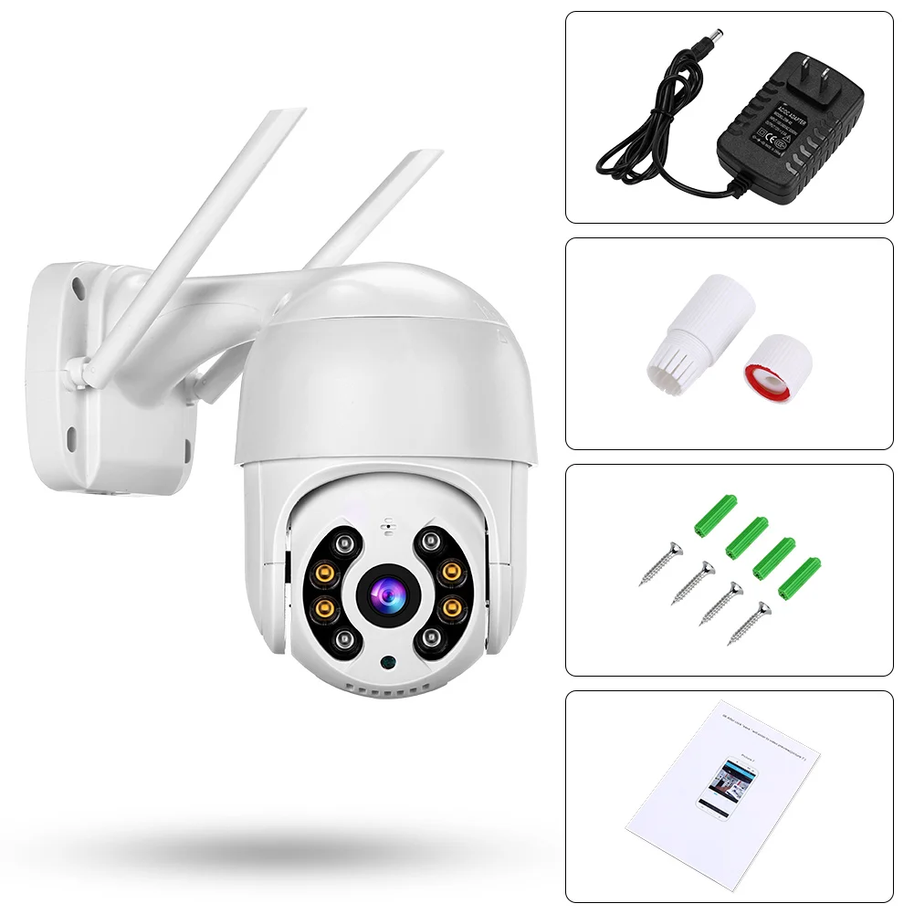3MP PTZ WiFi Camera Motion Digital Zoom Speed Dome Super WiFi Security CCTV Two-Way Audio AI Human Detection Camera
3MP PTZ WiFi Camera Motion Digital Zoom Speed Dome Super WiFi Security CCTV Two-Way Audio AI Human Detection Camera
