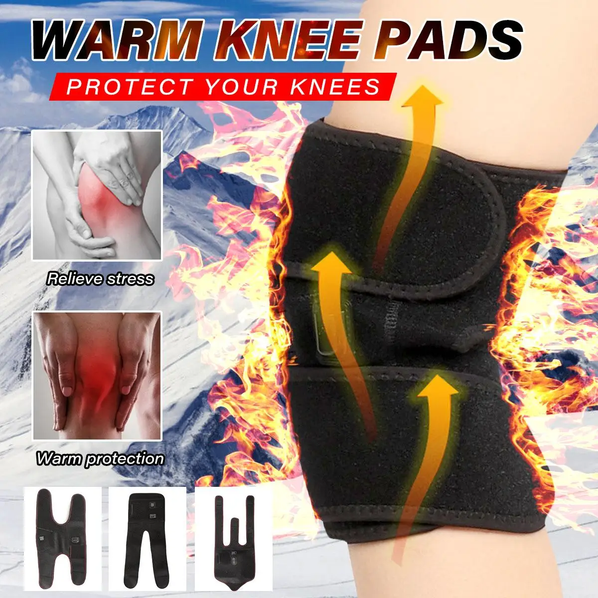USB Heated Knee Pad Brace Wrap Rechargeable Heating Pad Kneepad Therapy Wrap Arthritis Pain Relief Brace Electric Massager Set
USB Heated Knee Pad Brace Wrap Rechargeable Heating Pad Kneepad Therapy Wrap Arthritis Pain Relief Brace Electric Massager Set