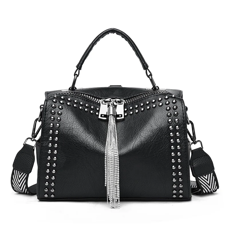 Сумка на плечо женская кожаная брендовая модная вместительная сумочка