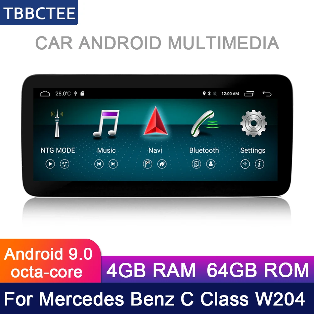 Мультимедийный плеер для Mercedes Benz MB C Class W204 2011 2012 2013 2014 NTG Android радио GPS стерео