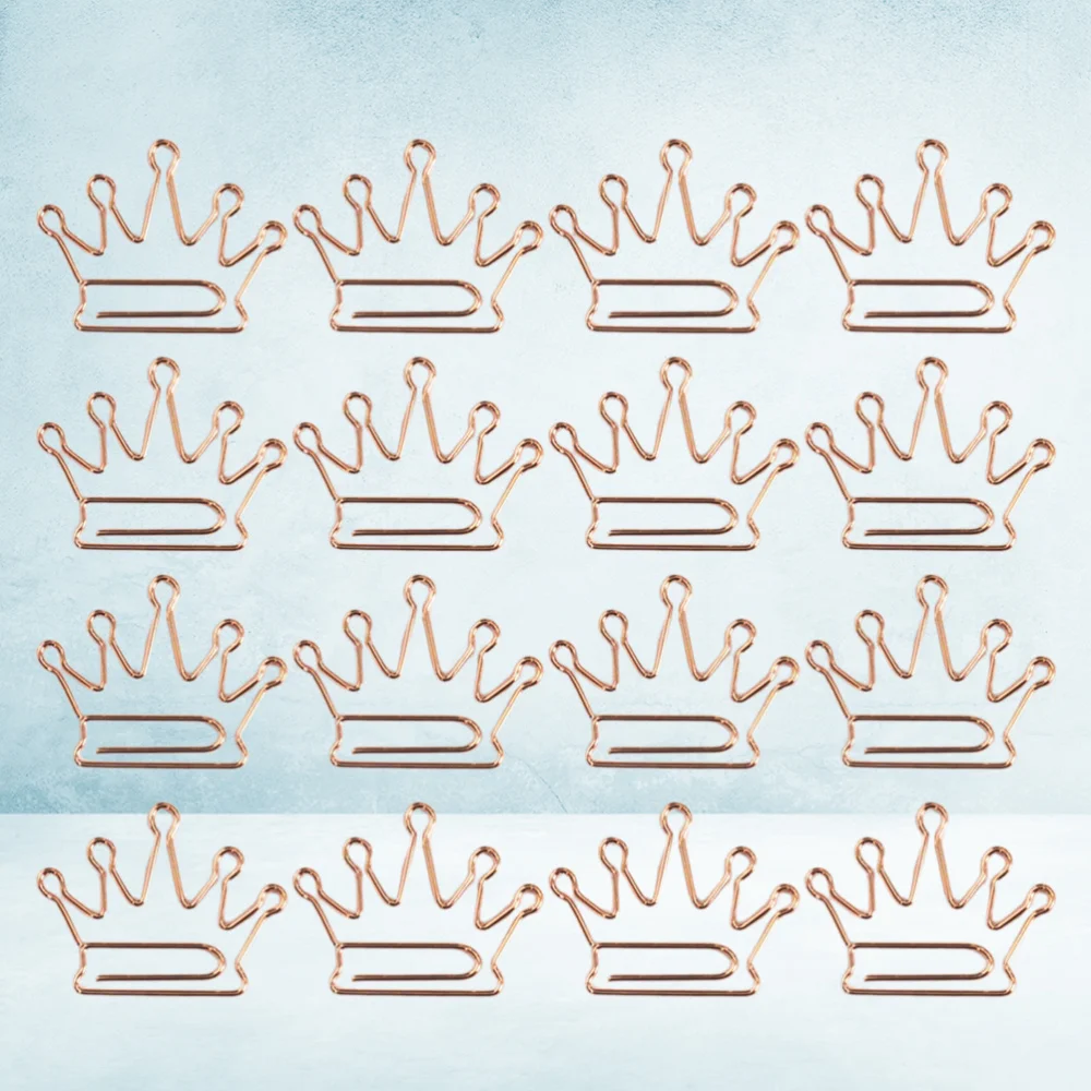 24Pcs Lovely Crown Shaped Clips Paper Clips Creative Bookmarks Paper Needles Party Gift Office Hand Account Essentials(Rose Gold
24Pcs Lovely Crown Shaped Clips Paper Clips Creative Bookmarks Paper Needles Party Gift Office Hand Account Essentials(Rose Gold